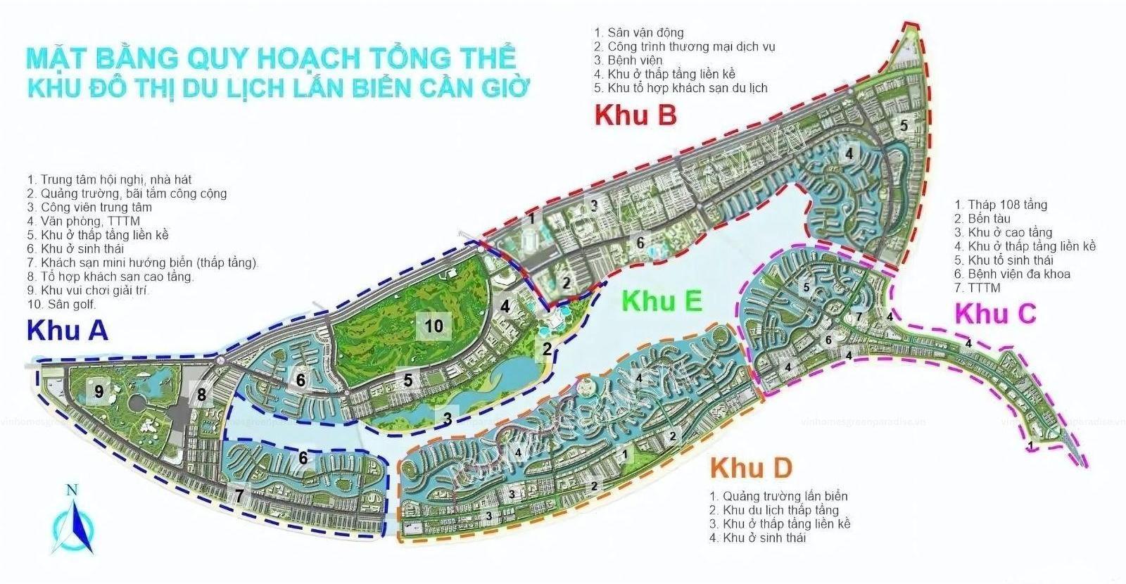 MẶT BẰNG VÀ THIẾT KẾ VINHOMES GREEN PARADISE CẦN GIỜ